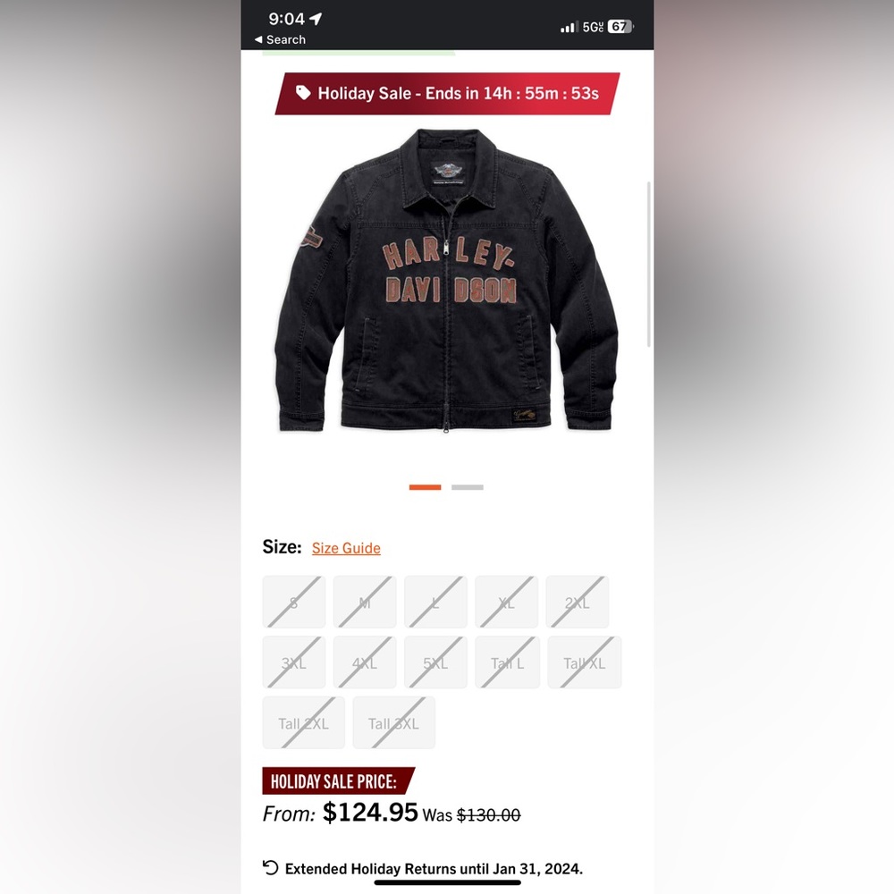 Harley-Davidson Men's Black and Brown Jacket